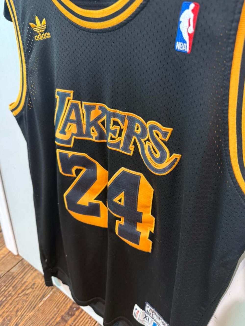 Vintage Adidas Kobe Bryant Lakers #24 Hardwood Classic Jersey Men's Size XL Rare - Picture 5 of 9